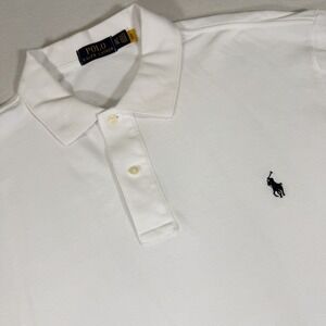 Polo Ralph Lauren Big & Tall Polo Shirt Men's XLT White Short Sleeve Golf Preppy